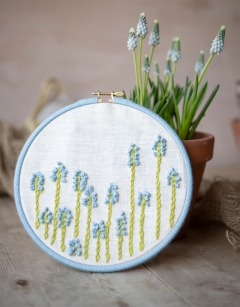 Muscari Embroidery Hoop