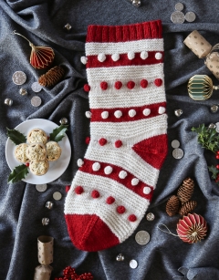 Festive Bobble Stocking 