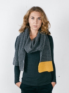 Block-Colour Filet Scarf pdf