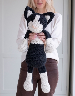 Giant Paddy the Black and White Cat