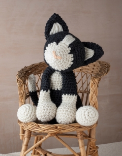 Giant Paddy the Black and White Cat