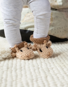 Giraffe Baby Booties