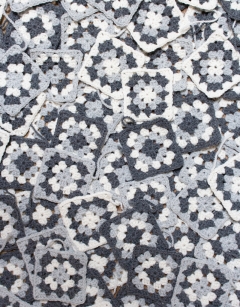 Granny Square Blanket Box: Neutrals