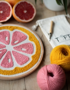 Grapefruit Punch Needle Kit