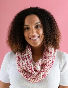 Raspberry Ripple Cowl