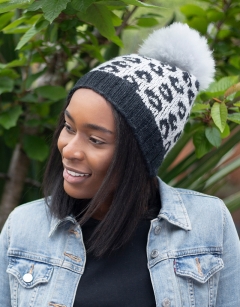 Knit Snow Leopard Hat Kit