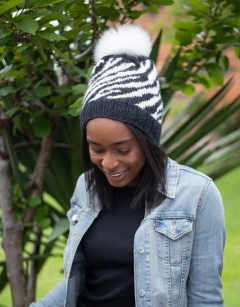 Knit Zebra Hat Kit