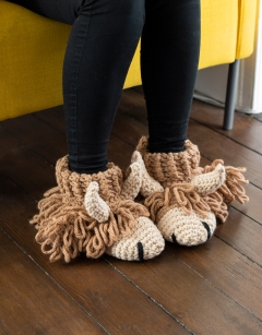 Highland Coo Booties - Adult