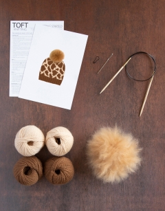 Knit Giraffe Hat Kit