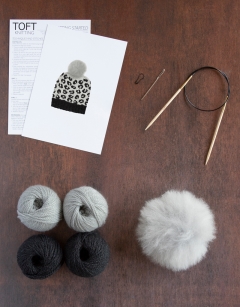 Knit Snow Leopard Hat Kit