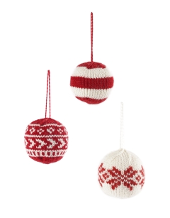 Knitted Christmas Baubles