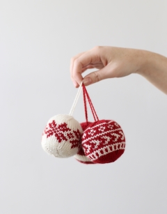 Knitted Christmas Baubles