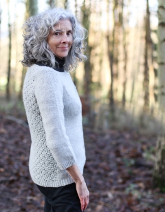 Abergeldie Lace Back Cardigan