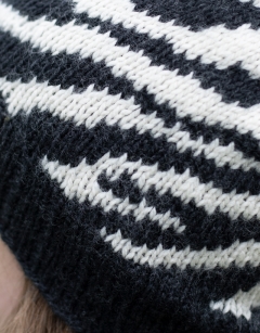 Knit Zebra Hat Kit