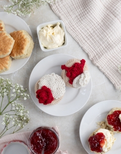 Scone with Jam in a Tin