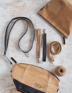 Cork Project Bag Wrist Strap: Black