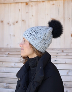 Black Alpaca Pom Pom