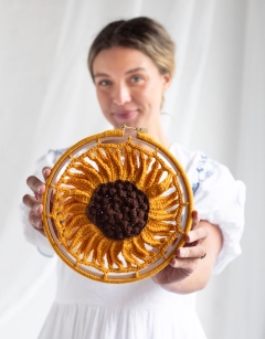 Sunflower Wall Hoop