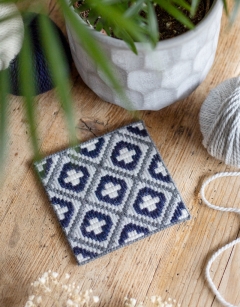 Bargello Tile Coaster Kit: Amsterdam