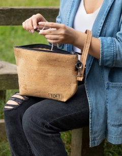 Cork Project Bag with Wrist Strap