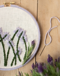 Lavender Embroidery Hoop