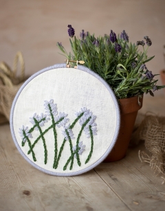 Lavender Embroidery Hoop