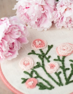 Peony Embroidery Hoop