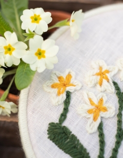 Primrose Embroidery Hoop