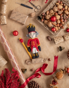 Mini Beaded Nutcracker Doll