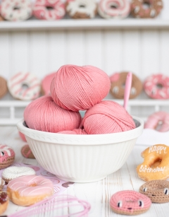 TOFT Pink ARAN Yarn 100g