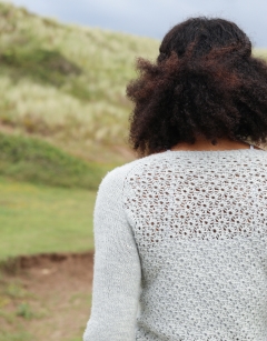 Abergeldie Lace Back Cardigan