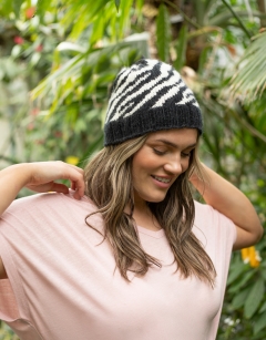 Knit Zebra Hat Kit