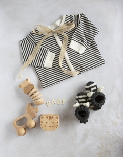 Zebra Booties - Infant 