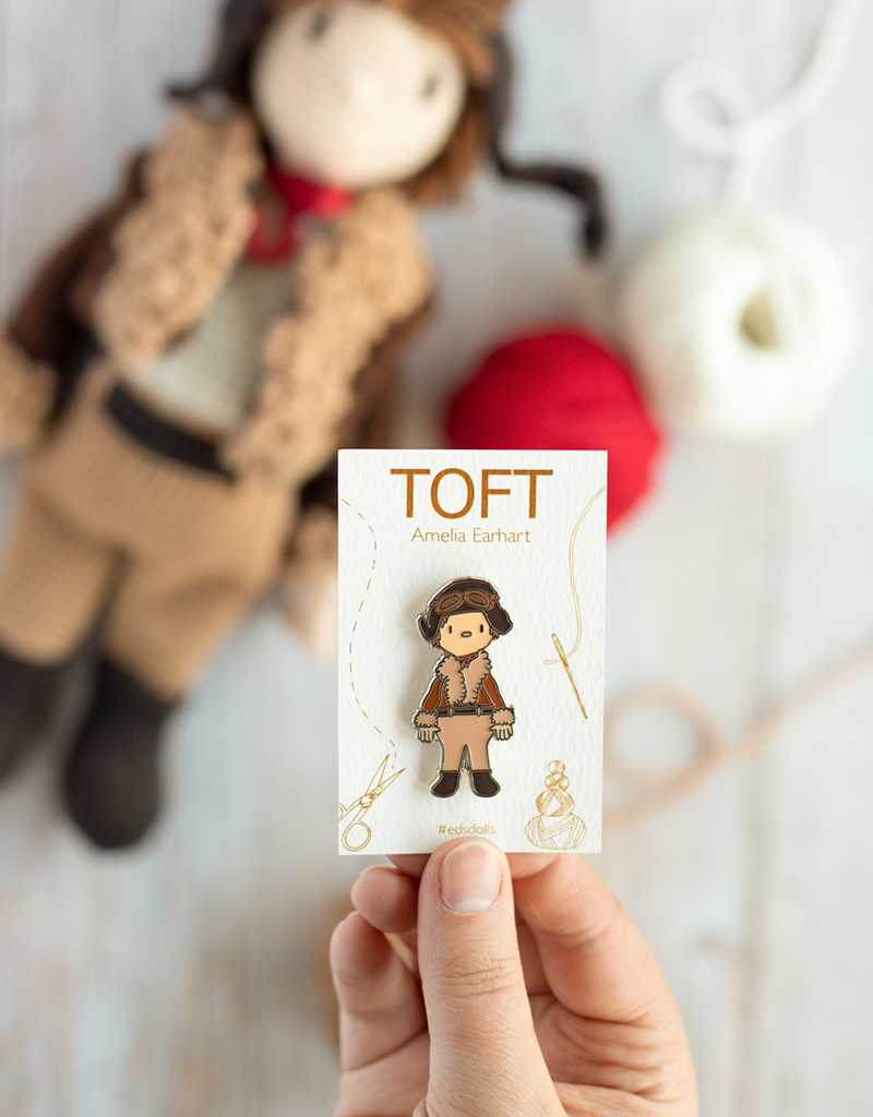 Amelia Earhart Pin Badge | TOFT