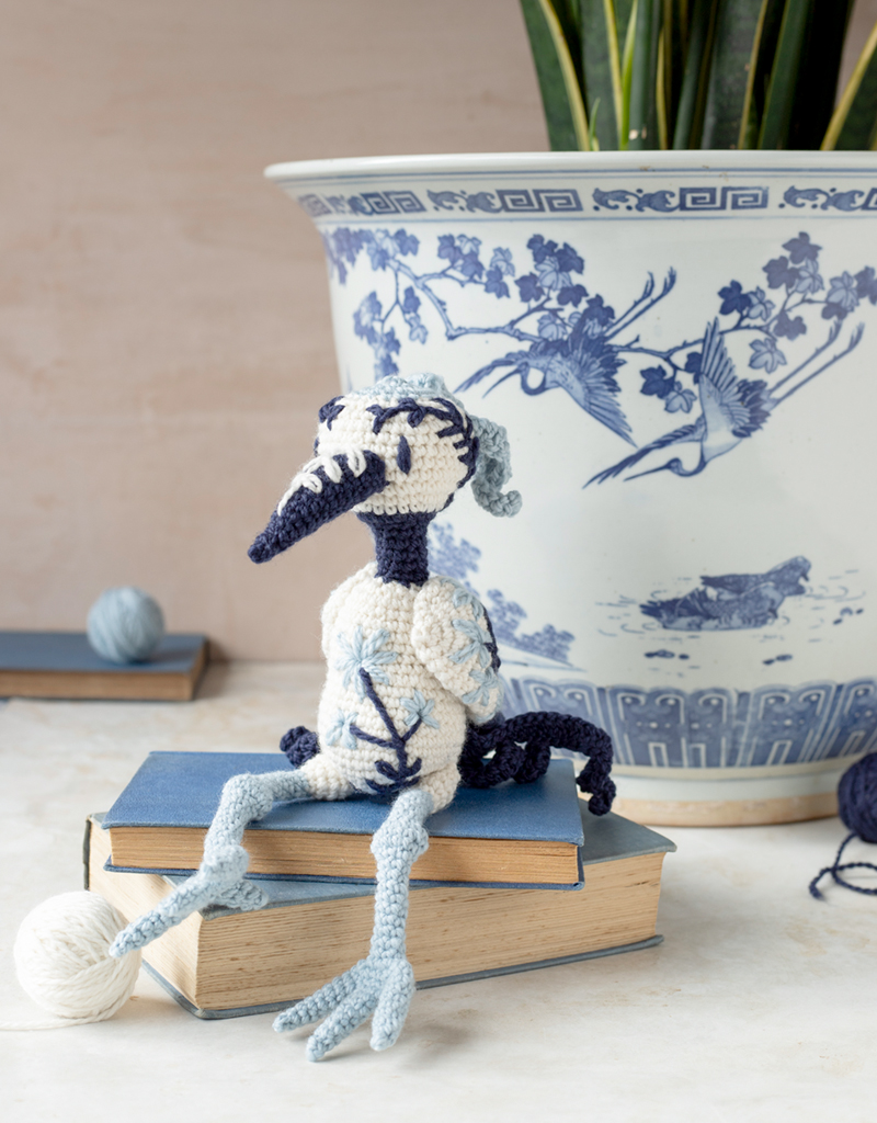 Crochet Crane Embroidered Bird Kit | TOFT