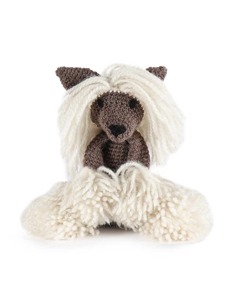 Crochet Chinese Crested Amigurumi Kit TOFT