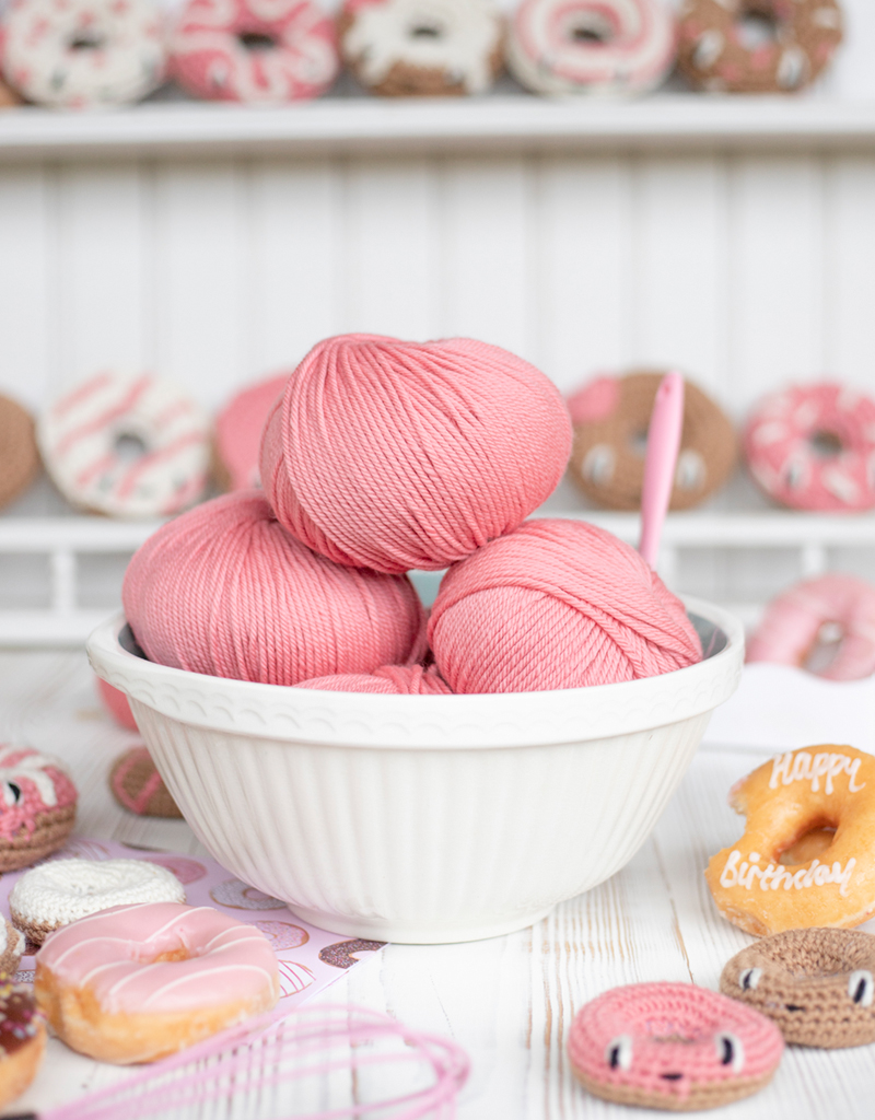 Pink ARAN Wool for Knitting and Crochet TOFT