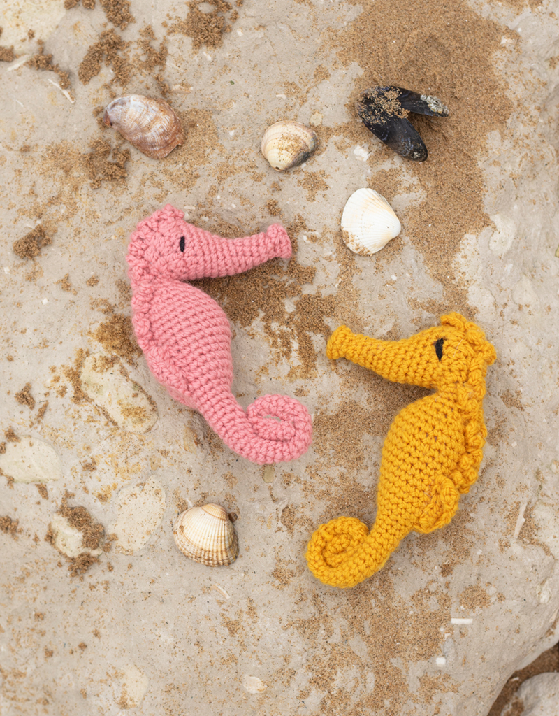 Toft Crochet Kit Blanche the Seahorse Mini DIY Amigurumi DIY Kit Toft Mini  Yellow Seahorse Complete W Crochet Hook Stuffing Yarn Wool Needle 