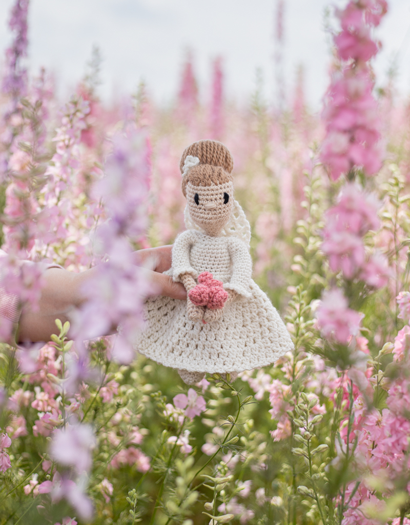 white christmas dresses Crochet Doll's Wedding Dress Pattern main image 0