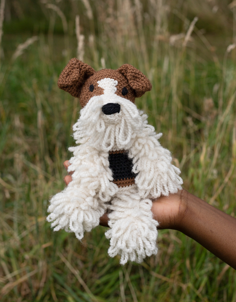 Crochet Wire Fox Terrier Amigurumi Kit TOFT