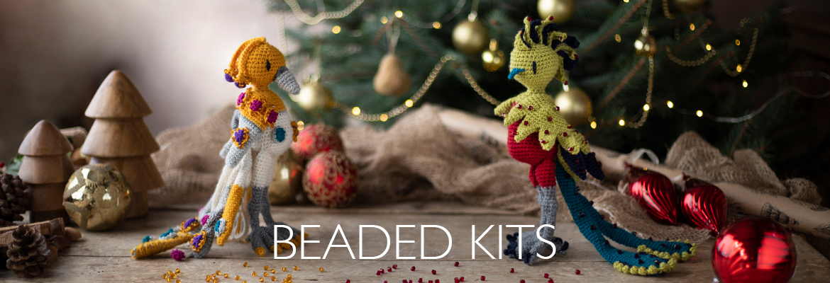 beaded bird patterns luxury toft crochet Christmas festive