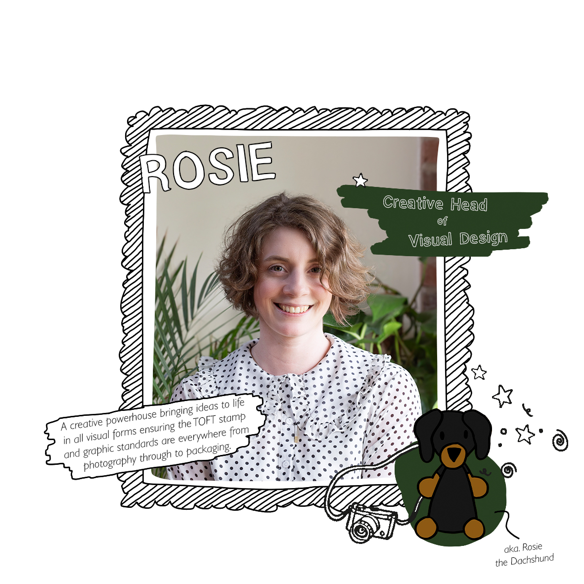 Rosie: Creative Head of Visual Design and Photographer