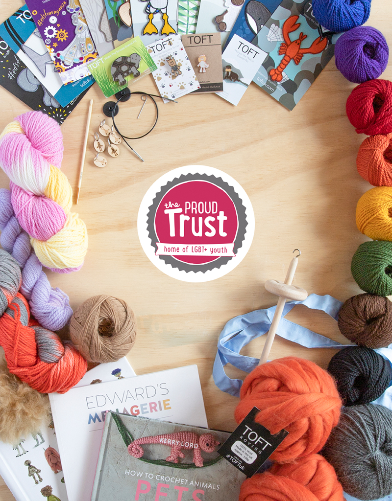 TOFT The Proud Trust charity fundraiser goodie bag crochet