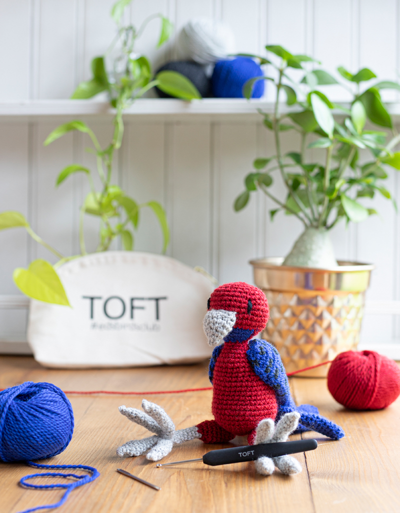 TOFT bird club subscription bird crochet pattern crimson rosella crochet pattern
