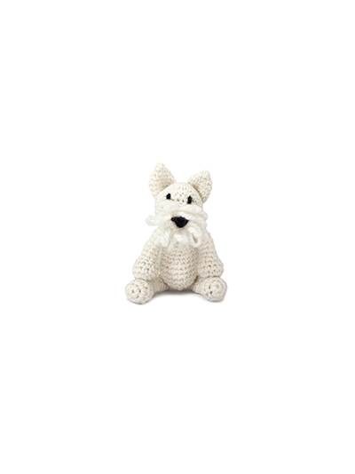 toft ed's animal mini geoff the westie amigurumi crochet