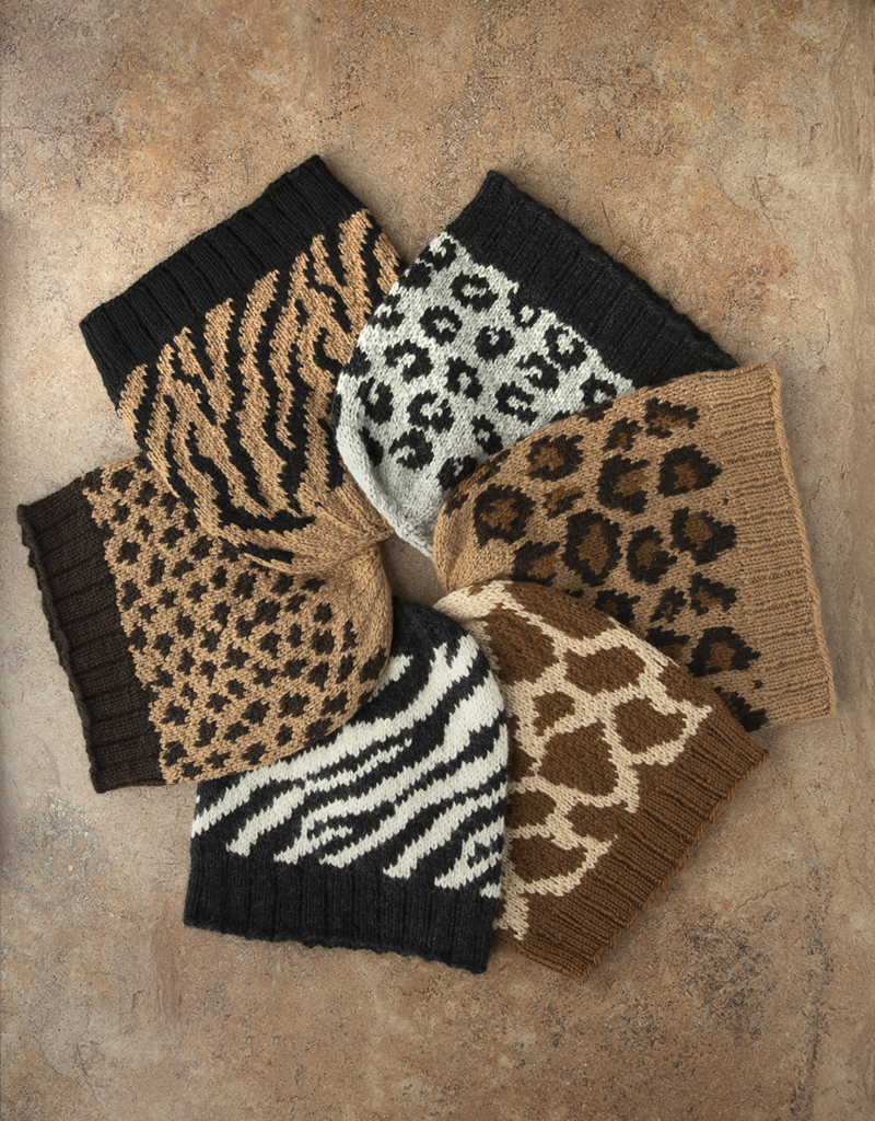 knit animal print hat pattern, TOFT