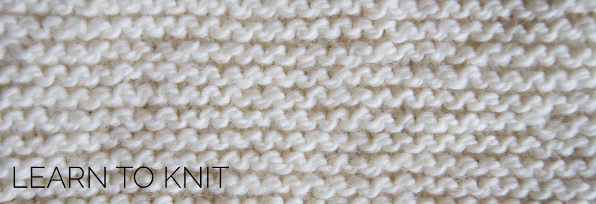 knit stitch close up