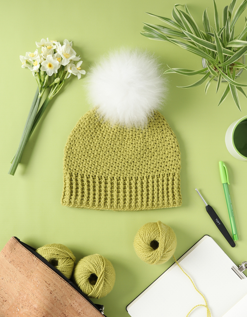 Linden Hat - crochet hat in the round pattern from TOFT