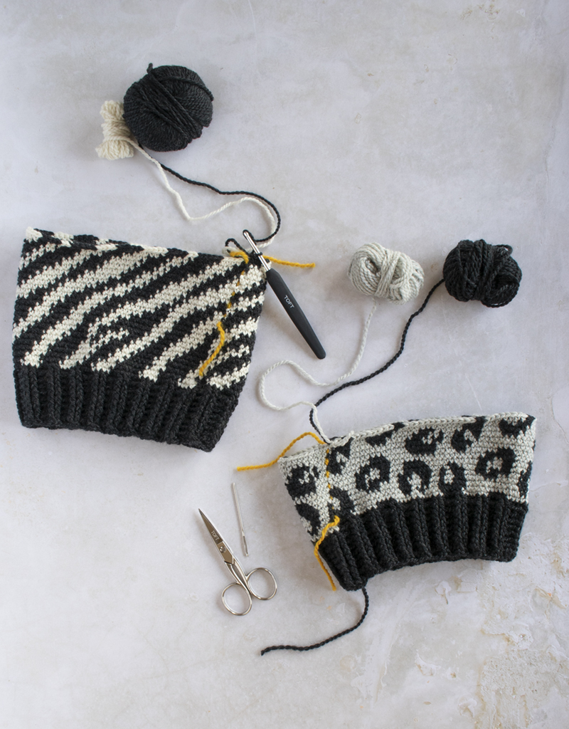 crochet animal print hat pattern, TOFT