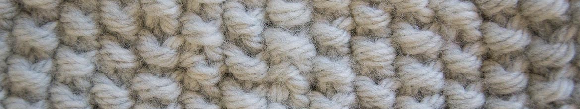 moss stitch close up